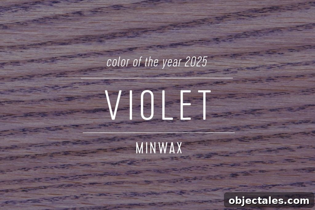 Minwax Color of the Year 2025 Violet