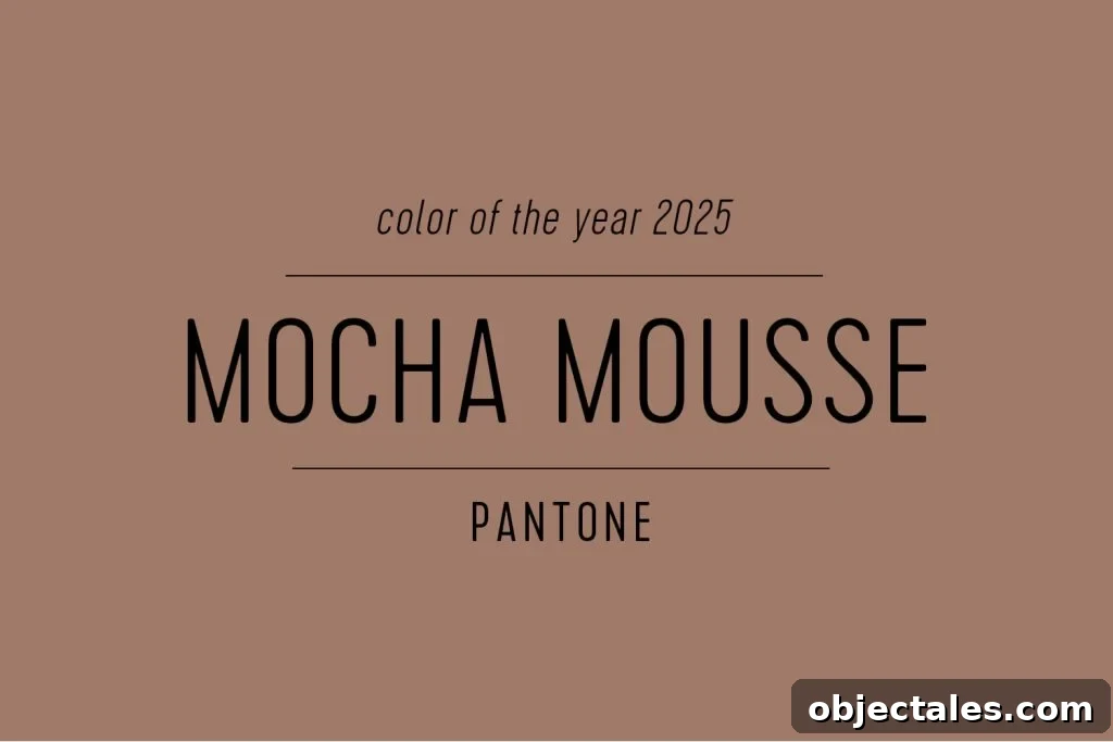 Pantone Color of the Year 2025 Mocha Mousse Large Swatch