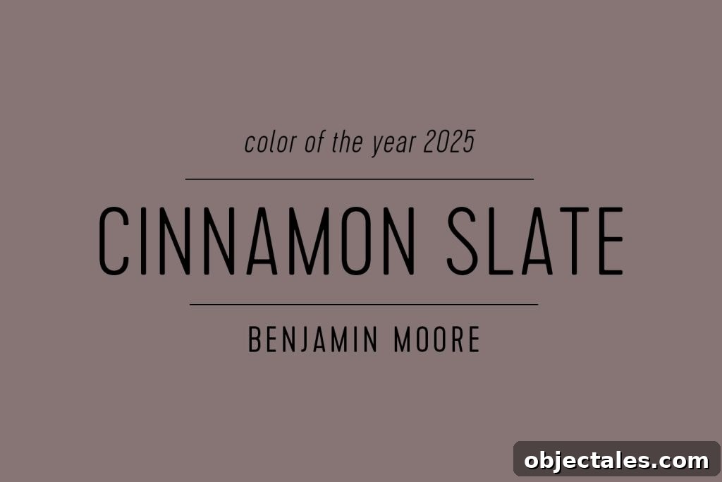 Benjamin Moore Paint Color of the Year 2025 Cinnamon Slate