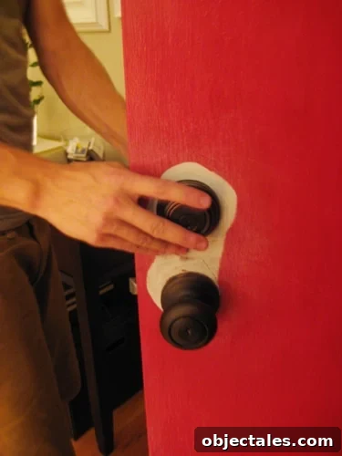 New bronze knob installed
