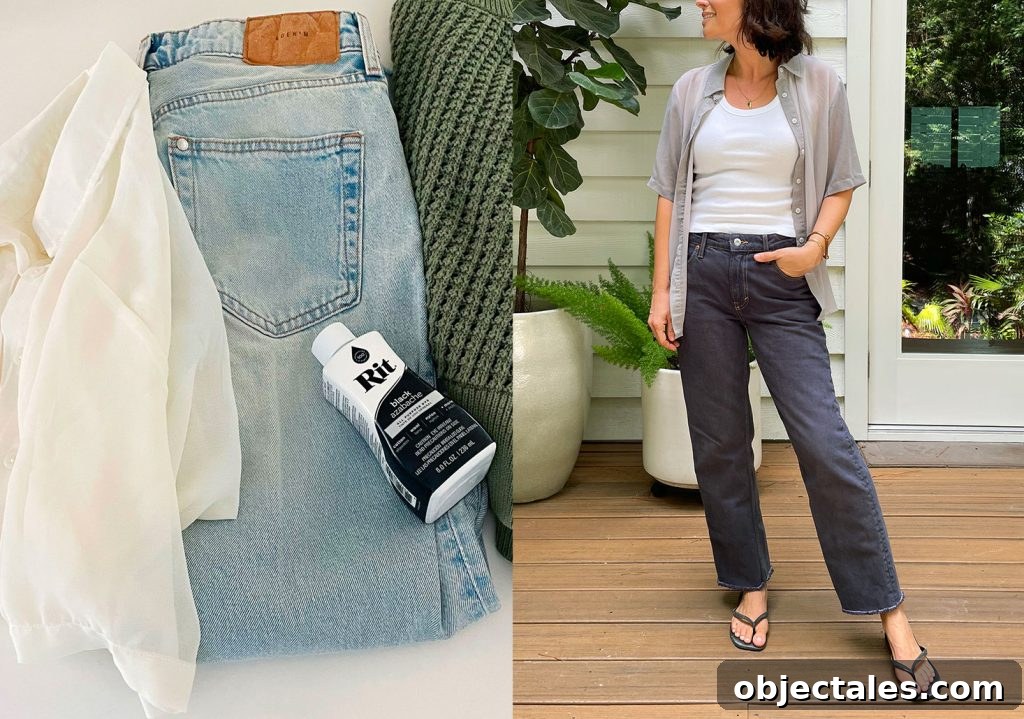 How to Dye Clothes at Home: Step-by-Step Tutorial 4 How To Dye Clothes Black Side By Side Before And After