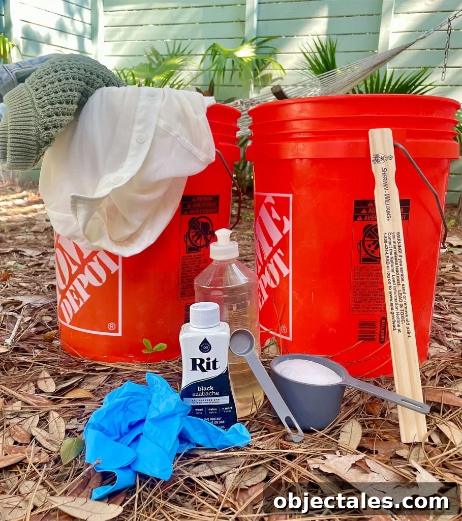 How to Dye Clothes at Home: Step-by-Step Tutorial 5 Supplies For Dyeing Fabric Clothes Using Rit Dye