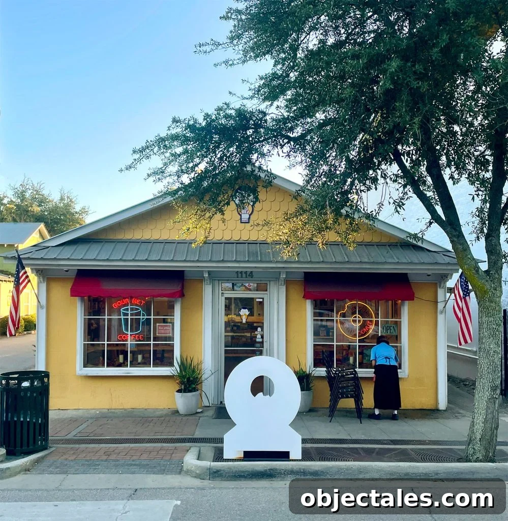 Exterior of Tatonut Donut Shop In Ocean Springs Mississippi