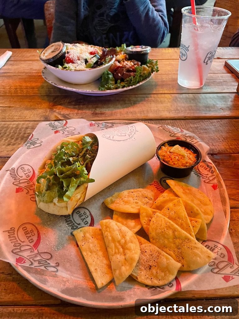 Weekend Escape in Ocean Springs: Beaches, Art and Dining 13 Dinner Gyro at Glory Bound Gyro Co In Ocean Springs Mississippi