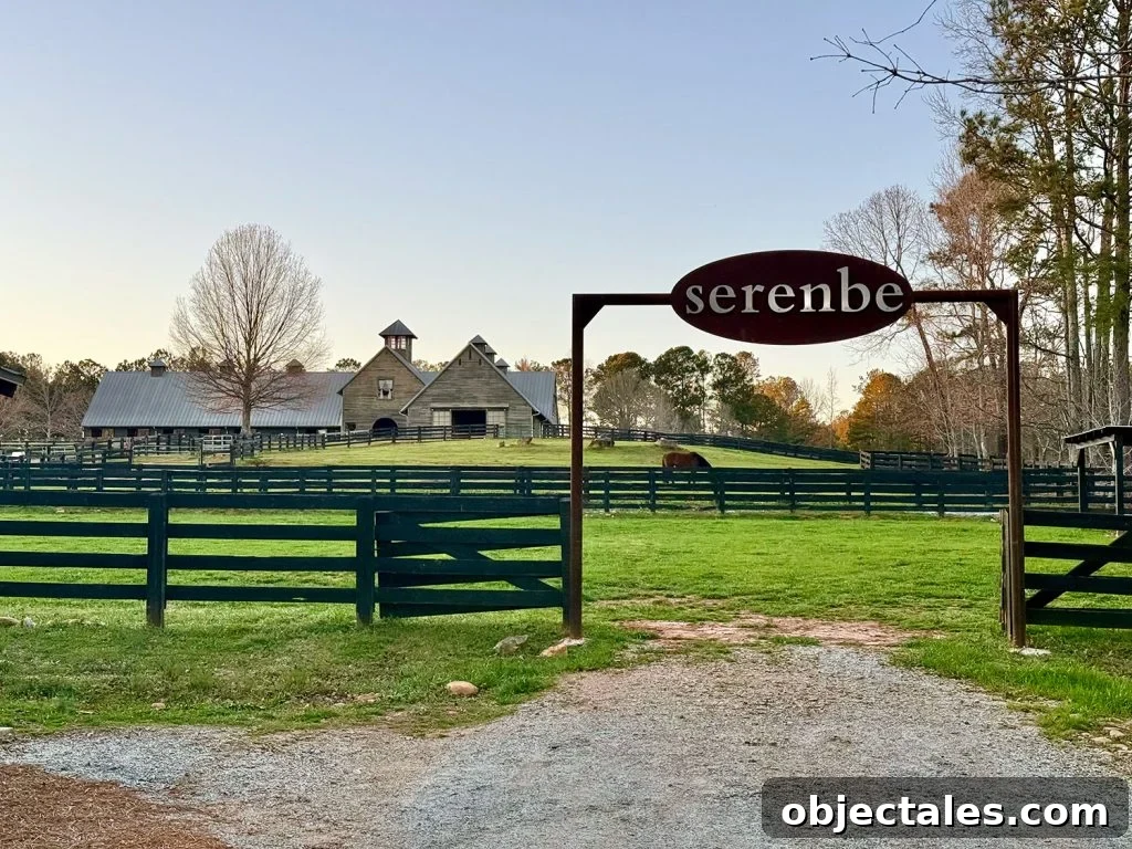Serenbe Georiga Community Sign With Horse Stable in Background