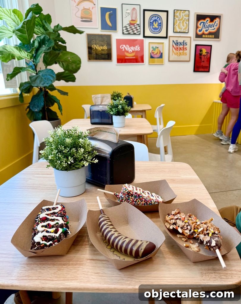 Nigels Frozen Bananas Dessert Shop In Serenbe Georgia