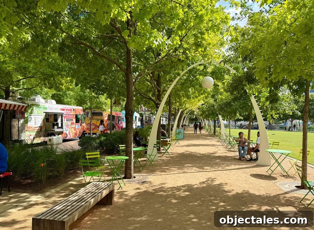 Klyde Warren Park In Dallas Texas