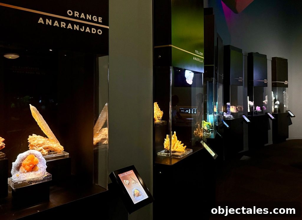 Rainbow Gem Room in Perot Museum of Nature and Science Dallas Texas
