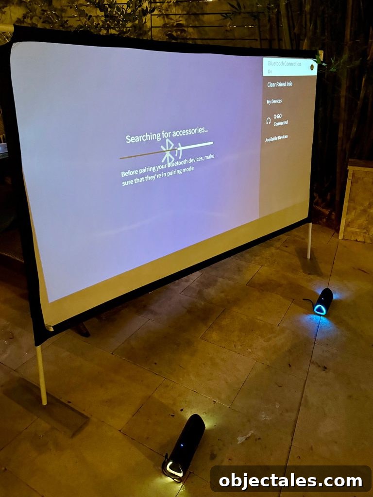 Host an Outdoor Movie Night: Gear Under $200 11 Bluetooth Pairing Wireless Speakers to Outdoor Movie Projector