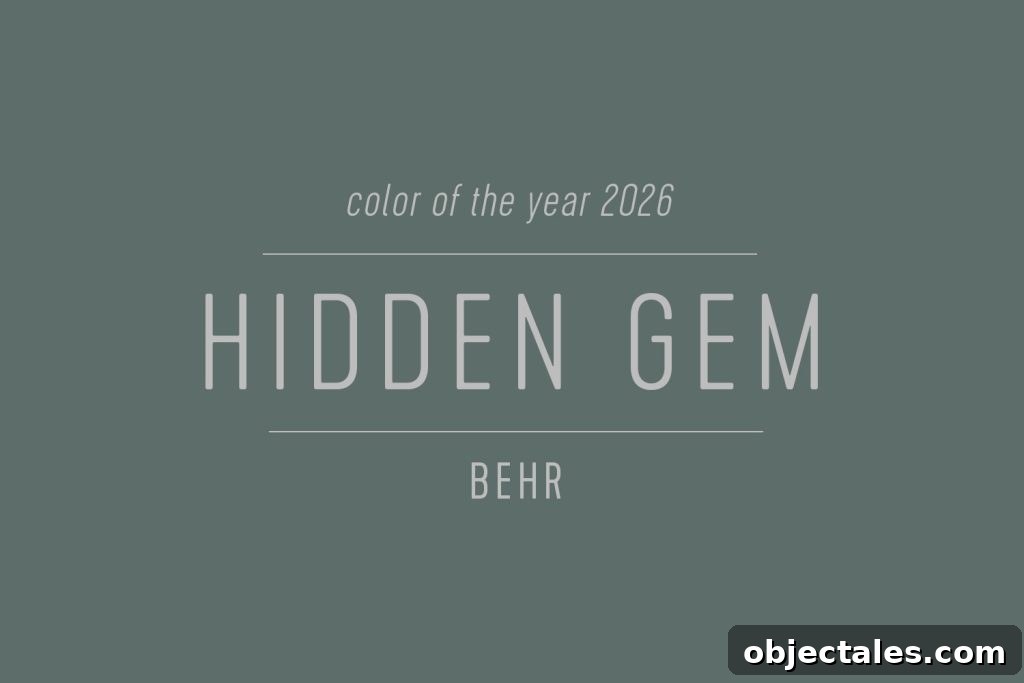 Behr Color of the Year 2026 Hidden Gem Swatch
