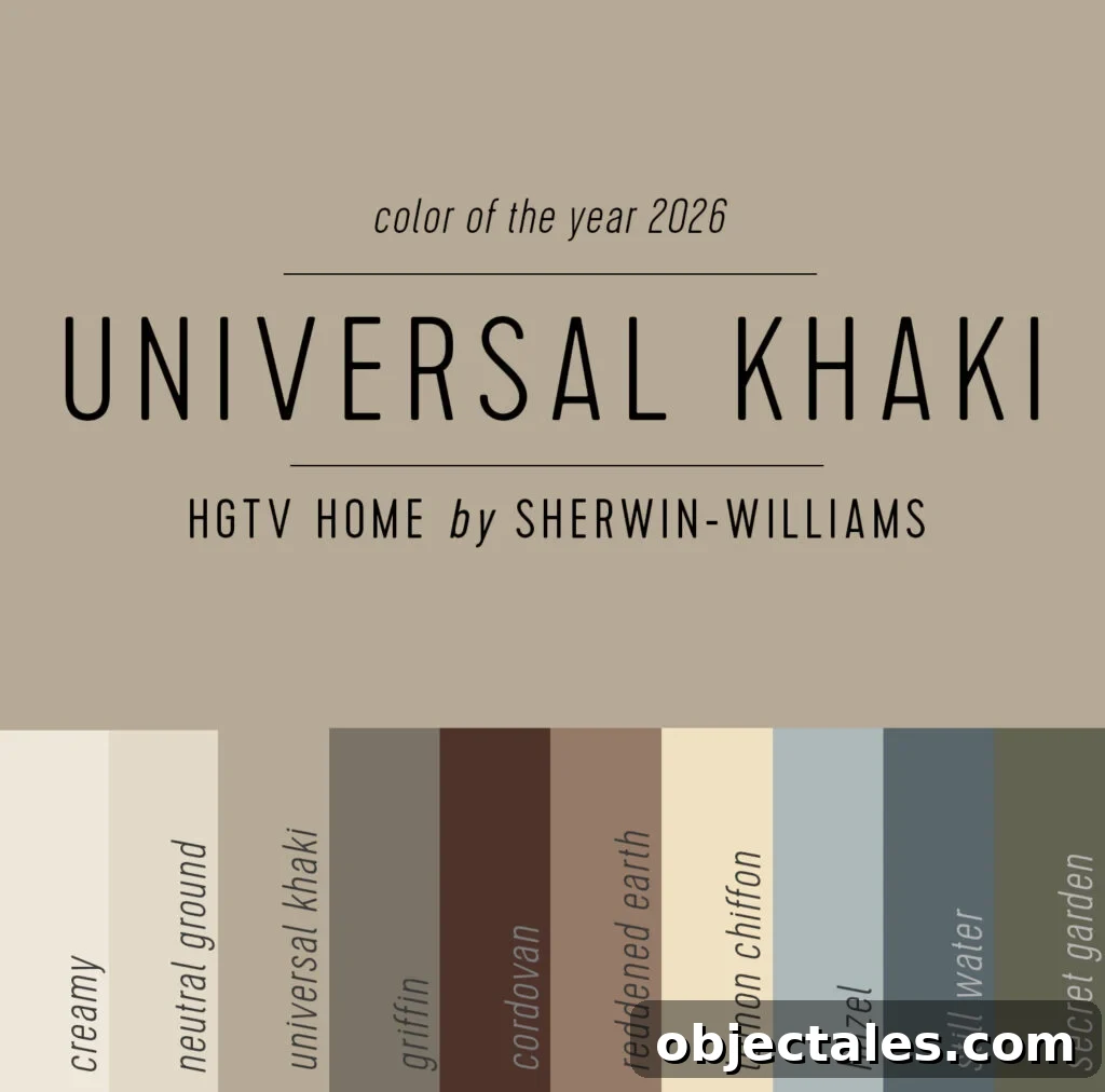 Sherwin Williams 2026 Color Collection of the Year Universal Khaki