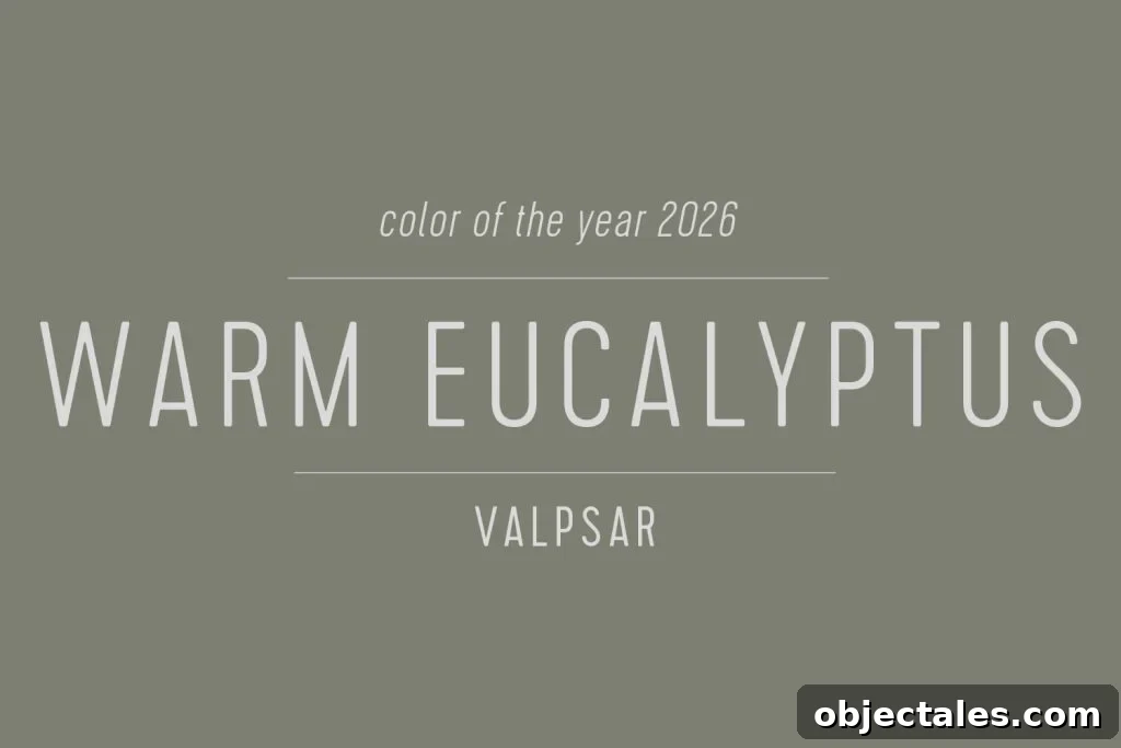 Swatch of Valspar Color of the Year 2026 Warm Eucalyptus