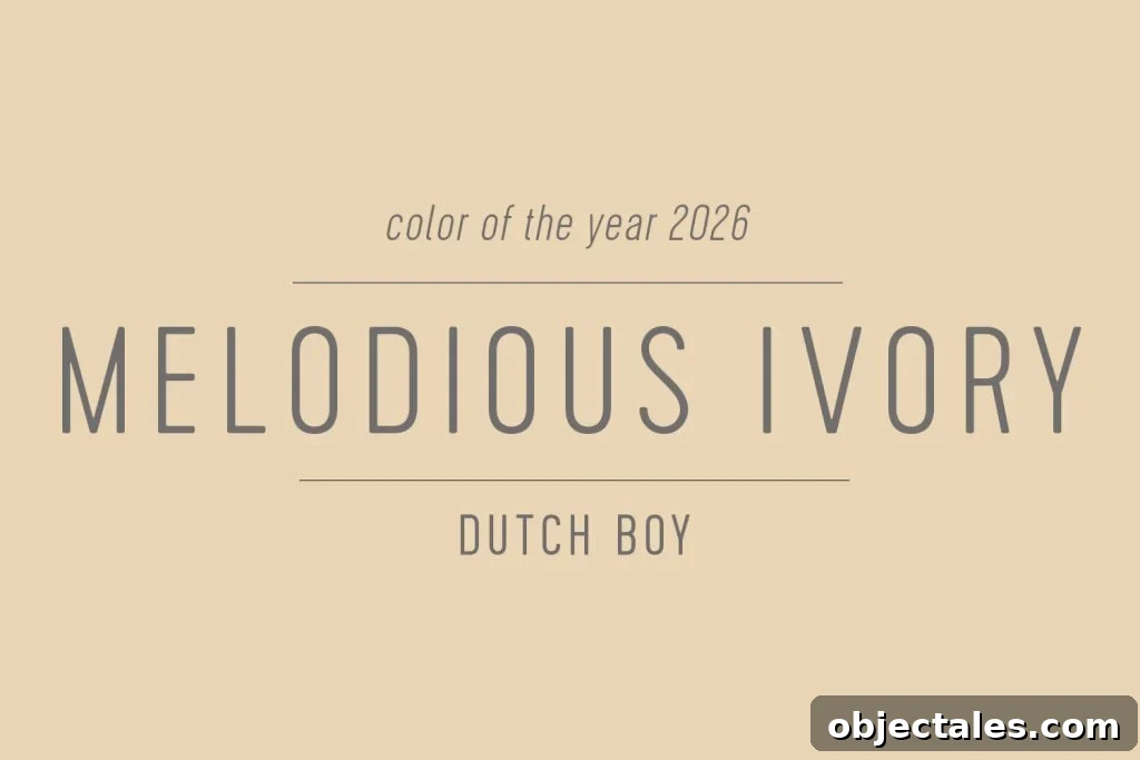 Dutch Boy Color of the Year 2026 Melodious Ivory Swatch