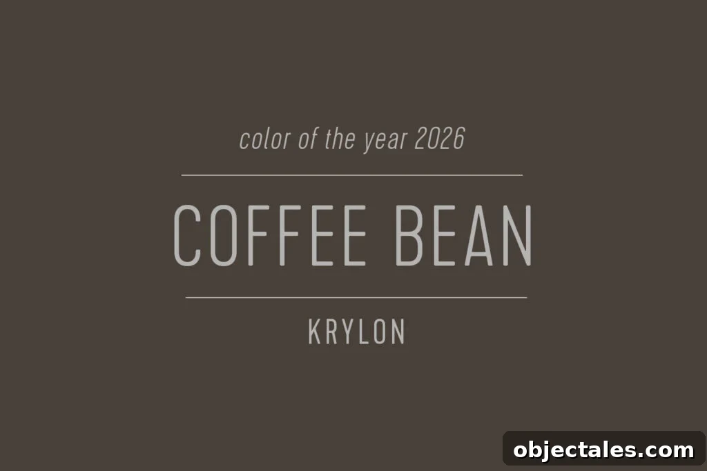 Krylon Color of the Year 2026 Coffee Bean Swatch