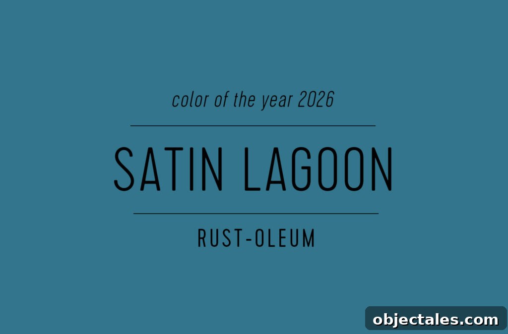 Large Swatch of Rustoleum Color of the Year 2026 Satin Lagoon