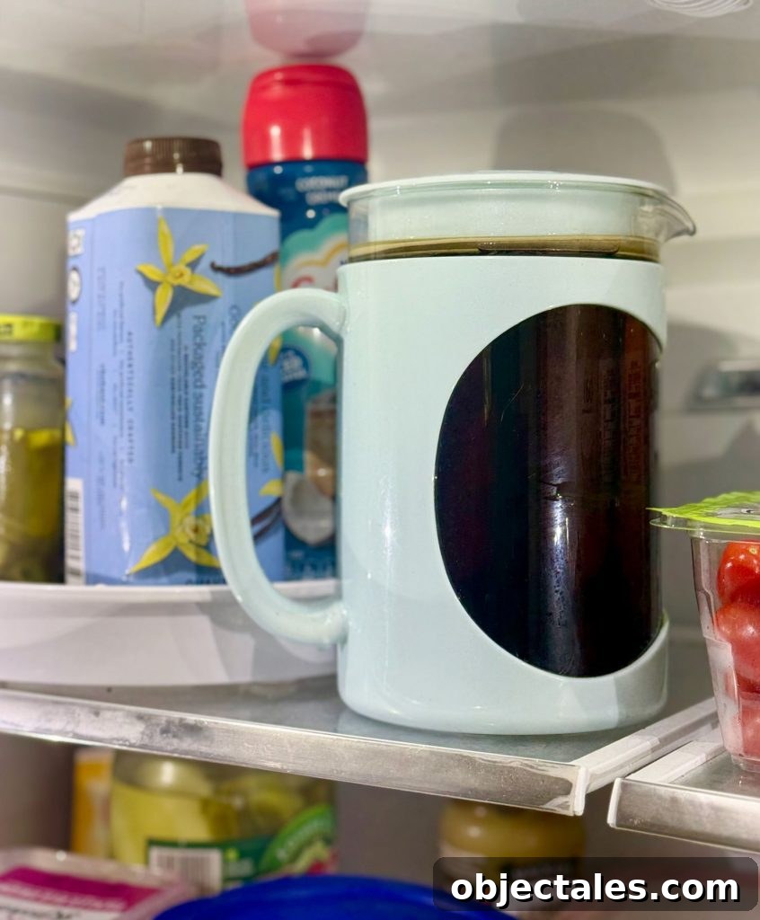Make Smooth Cold Brew Coffee at Home 4 Jug Of Cold Brew In Refrigerator