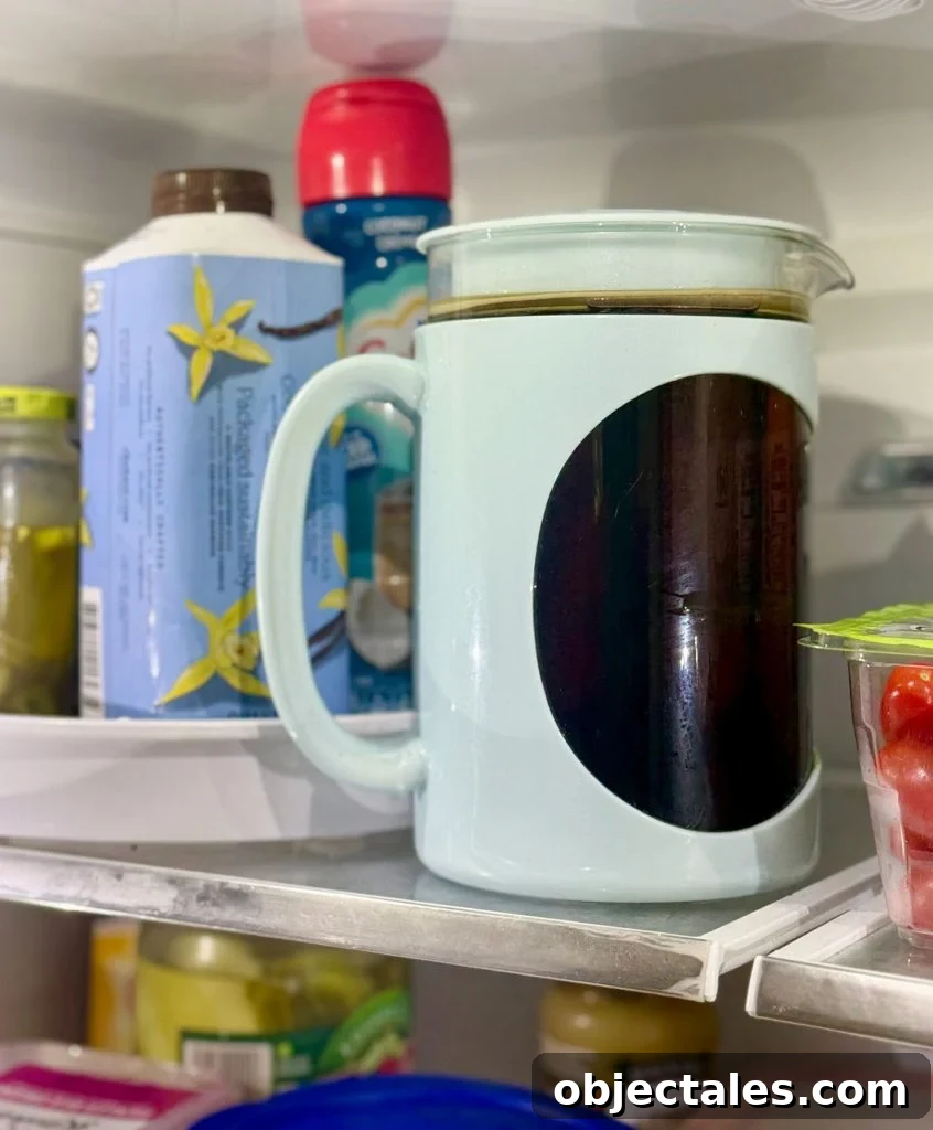 Make Smooth Cold Brew Coffee at Home 9 Jug Of Cold Brew In Refrigerator