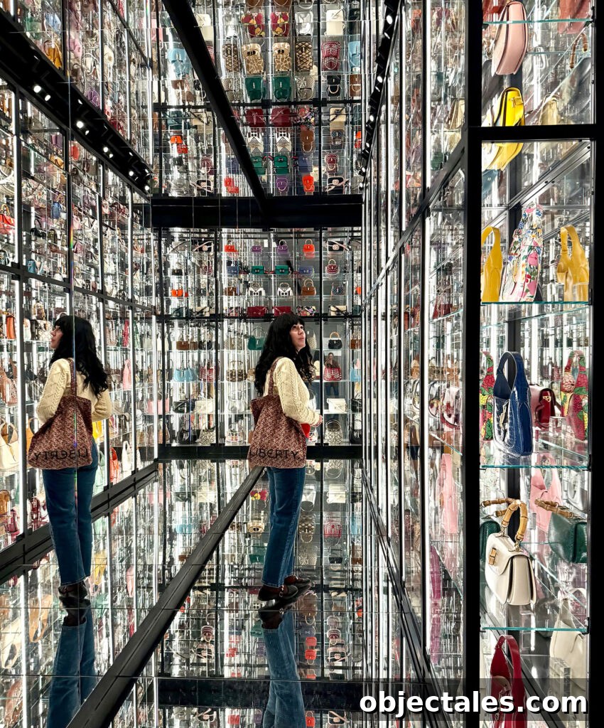 Elsie Standing In Display At Gucci Museum