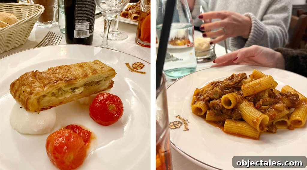 Meals at Bucca Giovanni in Florence Italy