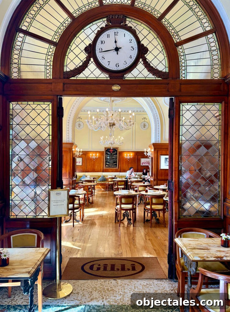 Entrance to Gilli Caffe in Florence Italy