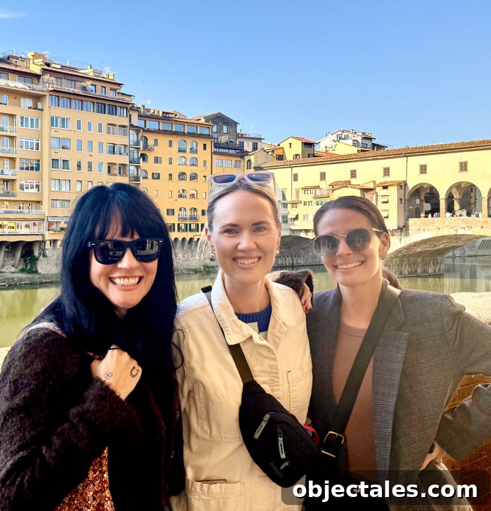 Elsie Emma and Sherry In Florence Italy