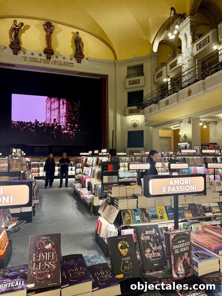 Guinti Odeon Bookstore and Cinema in Florence Italy