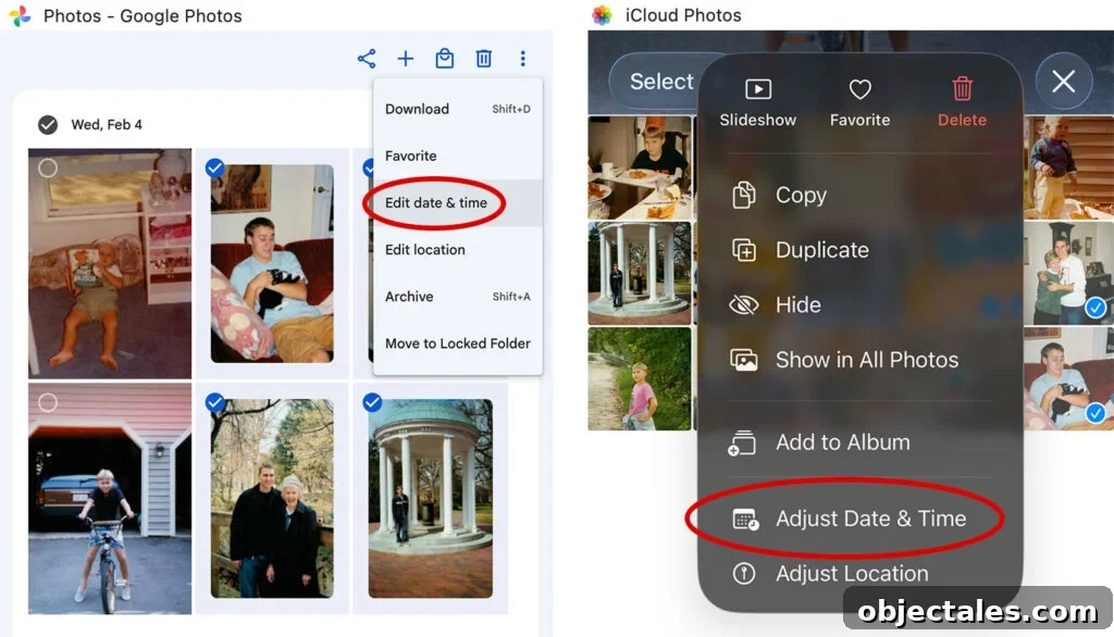 How to Edit Date And Time In Google and Apple Photos