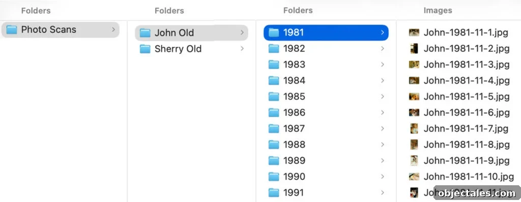 How We Organize Our Digitized Photo Library 6 File Folder Set Up For Organizing Digital Photos