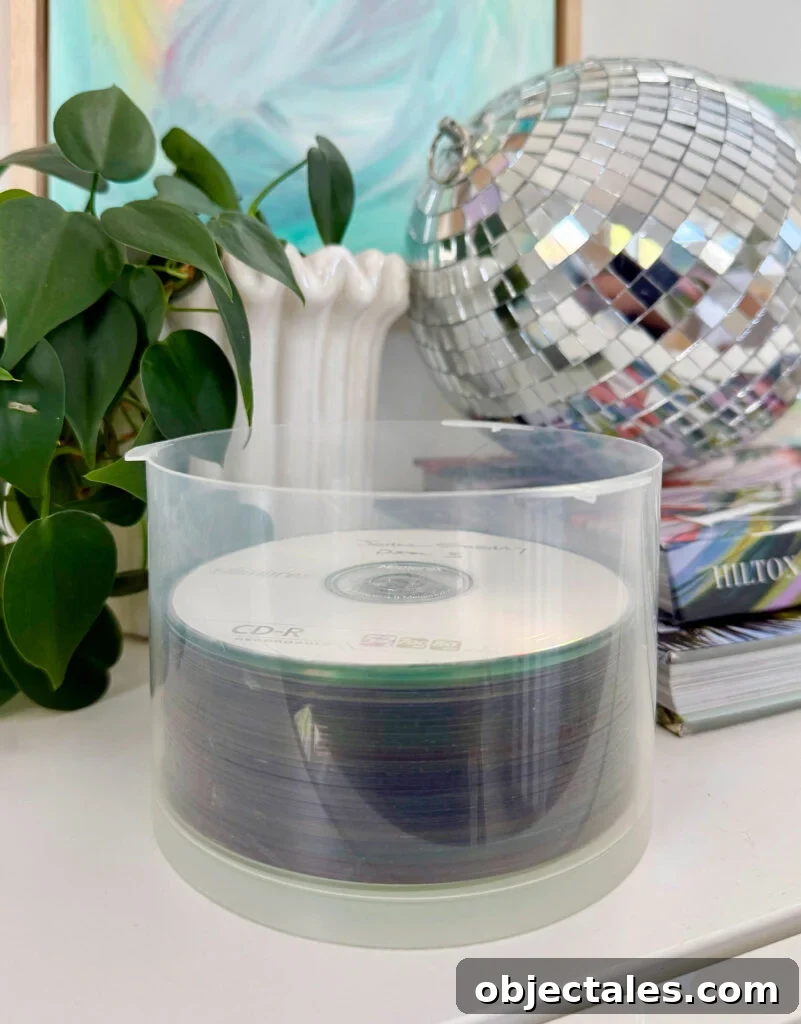 How We Organize Our Digitized Photo Library 8 Stack of burned CDs containing old photos