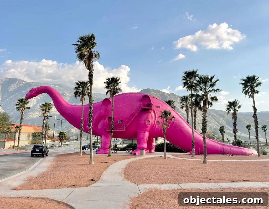 Family-Friendly Spring Break Destinations 5 Pink Brontosaurus Statue In Cabazon Dinosaurs Near Palm Springs California