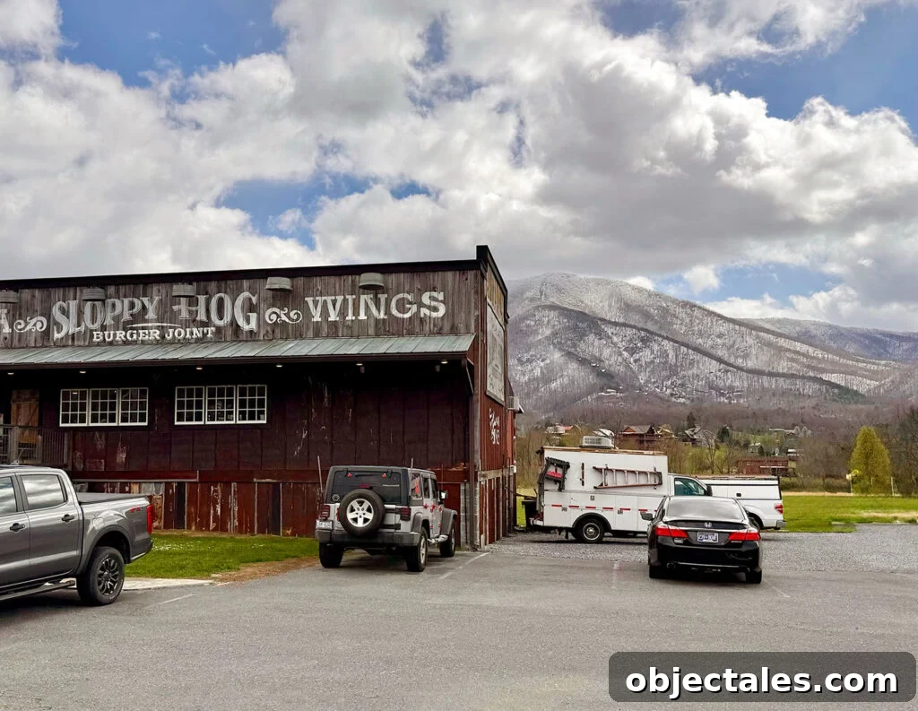 7 Unmissable Things to Do in Pigeon Forge and Gatlinburg 15 Exterior of Sloppy Hog Burger Joint near Townsend TN Great Smokies
