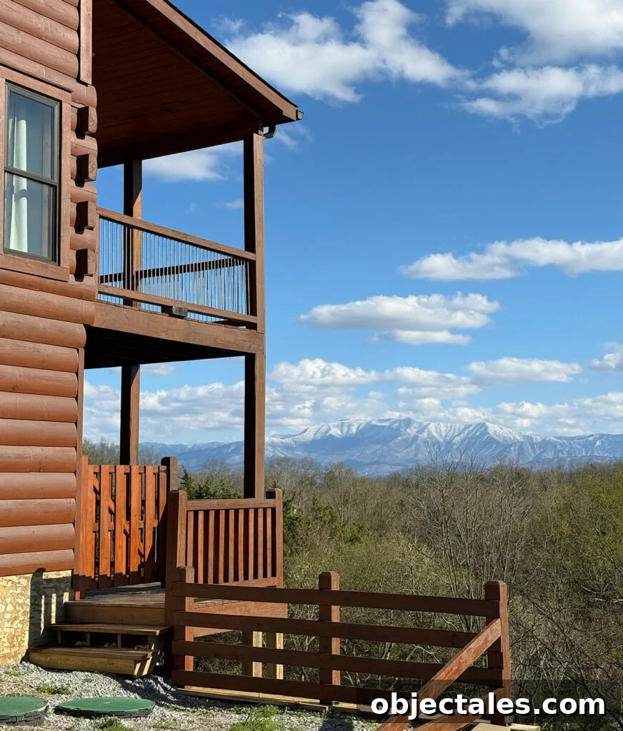 7 Unmissable Things to Do in Pigeon Forge and Gatlinburg 18 View from Cabin Airbnb in Pigeon Forge Gatlinburg TN