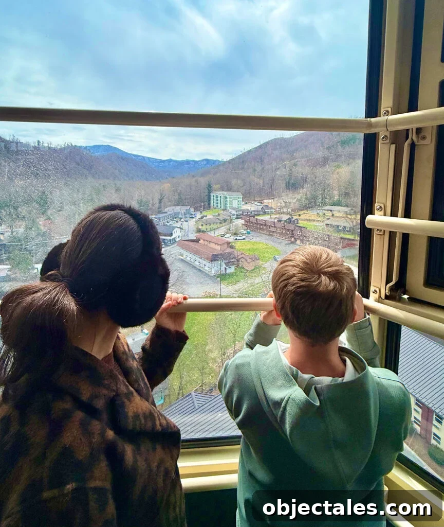 7 Can't-Miss Experiences in Pigeon Forge and Gatlinburg 7 Sherry and Son Overlooking Great Smokies in Gatlinburg TN from Ober Mountain Tram