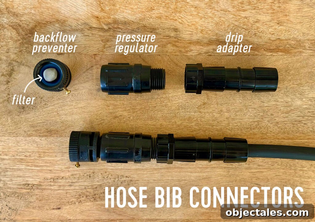 Drip Irrigation Installation: Step-by-Step for Your Garden 6 Hose Bib Spigot Connectors For Drip Irrigation System