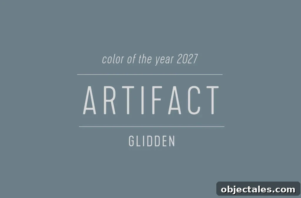Swatch of Glidden Color of the Year 2027 Artifact