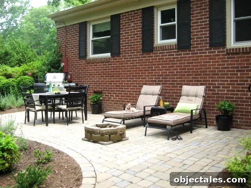 DIY Backyard Fire Pit: Step-by-Step Building Guide 9 backyard-cobblestone-patio-makeover