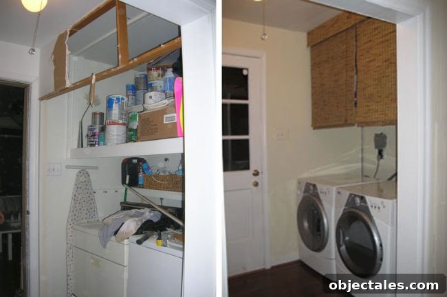 Laundry Nook Makeover: Bamboo Blinds for a Cozy Look 2 img 134 1