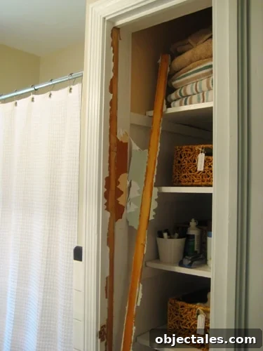 Closet opening after door removal