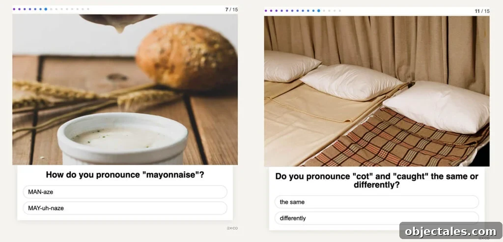 Questions from Babbel American Dialect Quiz