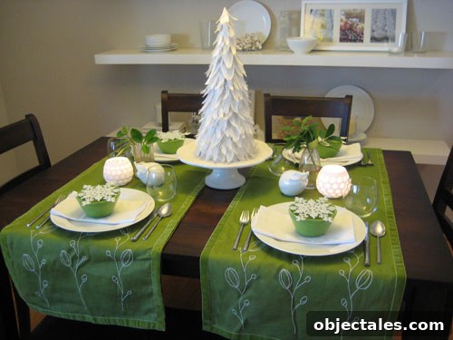 Holiday table setting 1