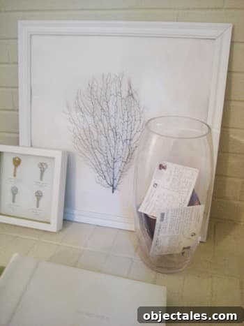 postcardproject postcard collection displayed in a vase