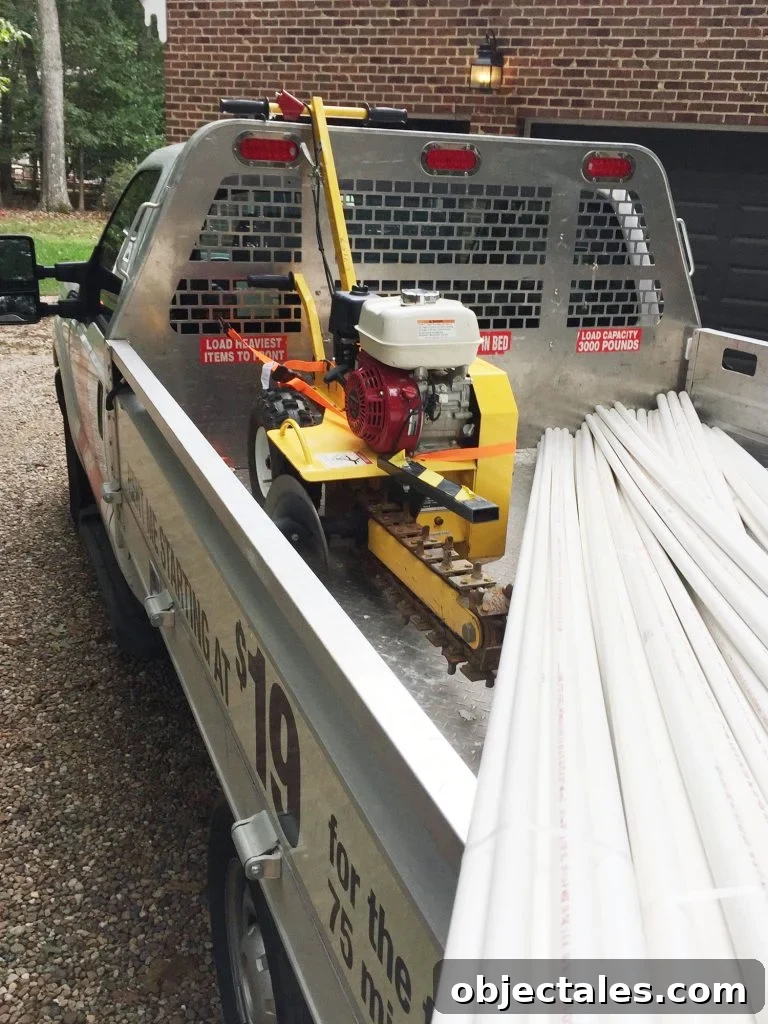 5 Ways to Haul Oversized Items That Don't Fit in Your Car 3 Home Depot rental truck with PVC pipe in it