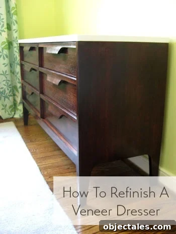 how-to-refinish-a-veneer-dresser