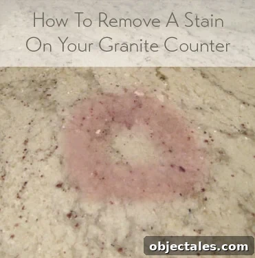 Remove Stains from Granite Countertops: Proven Methods 2 Food stain on granite countertops