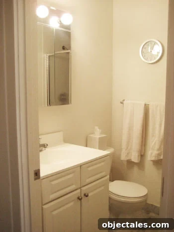 quickbathroommakeoverbefore Before bathroom - blank white space