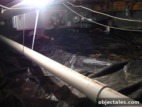 Radon mitigation piping