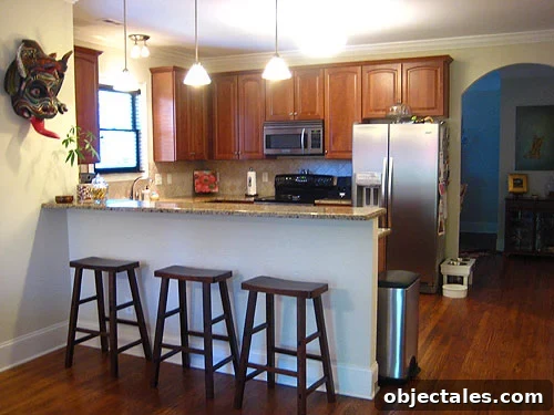 kitchen with island