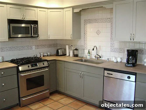 After: refinished kitchen cabinets