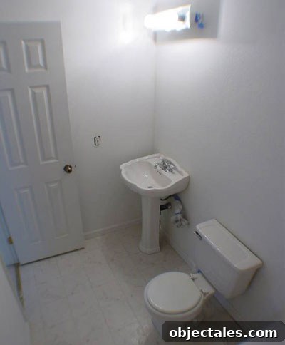 Before and after bathroom view 1