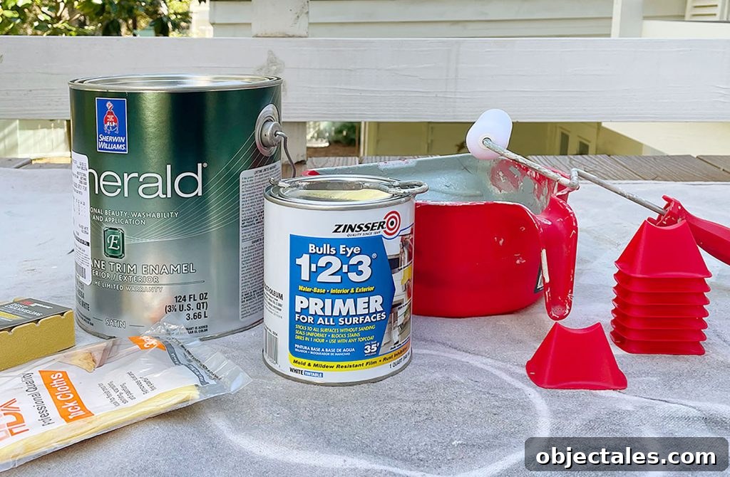 Paint Primer Roller Tray Paint Roller And Other Cabinet Painting Supplies